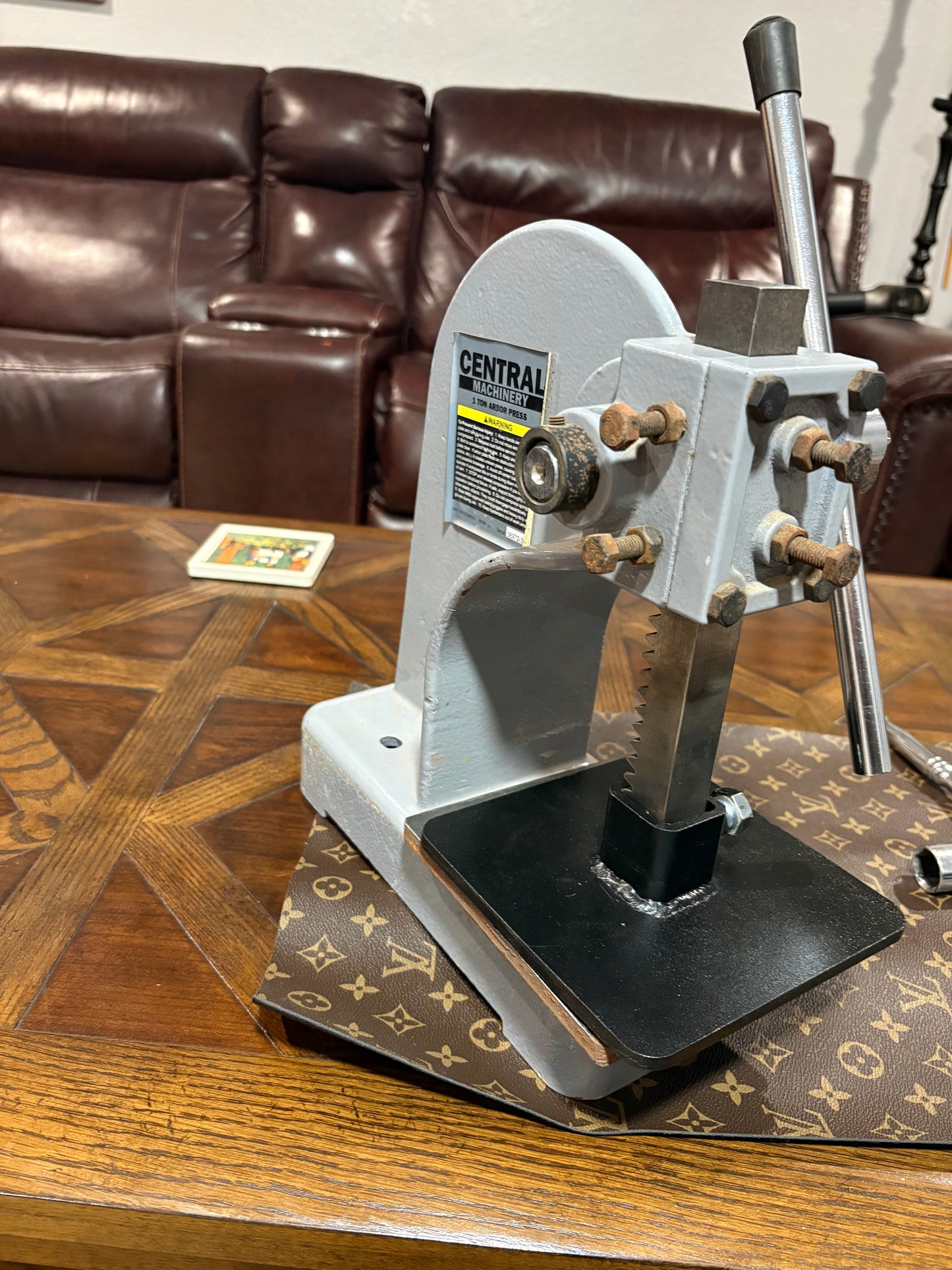 6”x6” Arbor Press Pressure Plate-For 1” Ram.