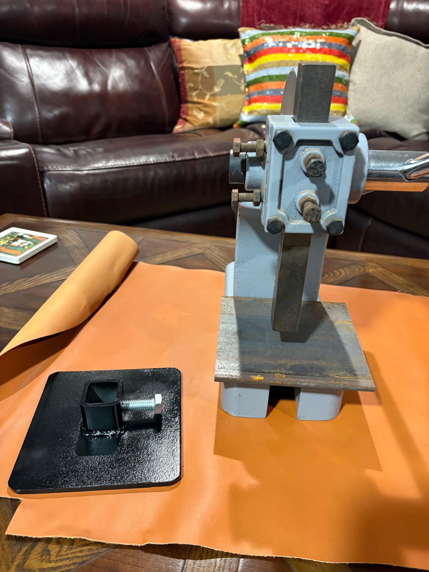 6”x6” Arbor Press Pressure Plate-For 1” Ram.