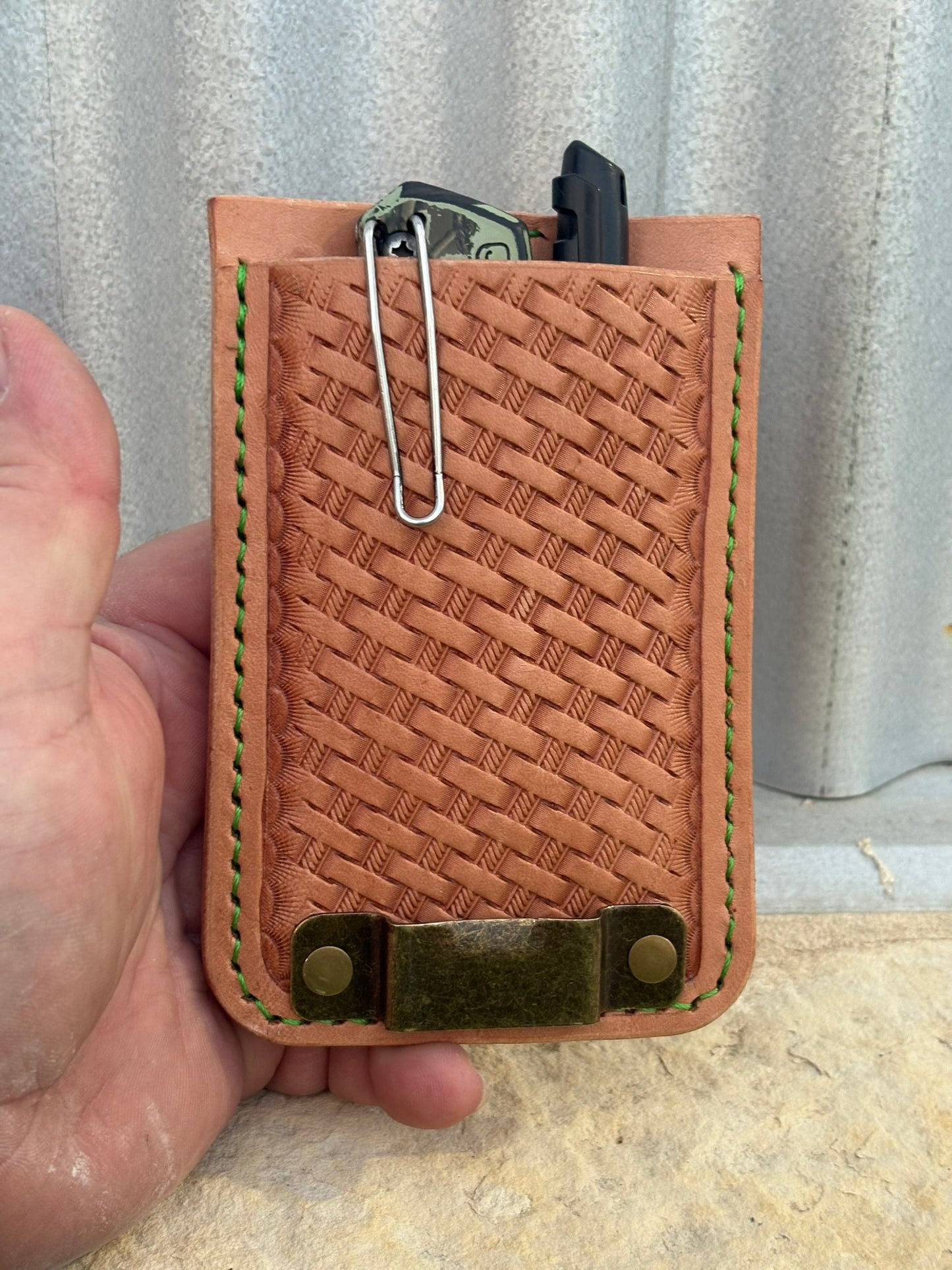 Tape Measure Holster with Pocket
