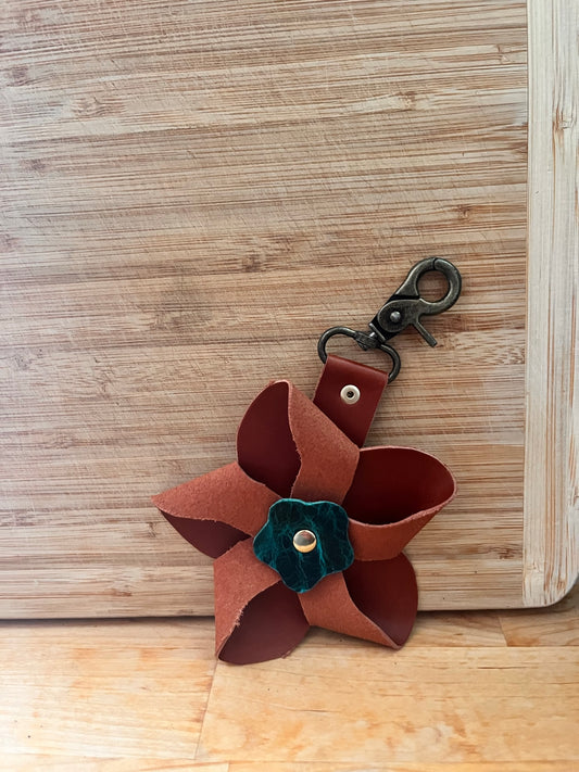 Leather Flower Purse decor